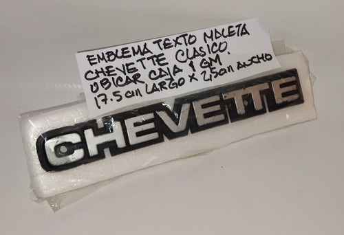 Emblema Maleta Chevrolet Chevette  Foto 5