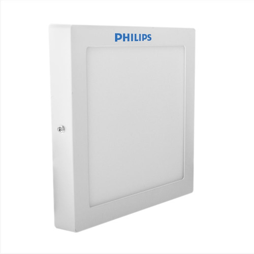 Panel Plafón De Aplicar Led Redondo Cuadrado 24w Philips