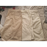 3 Pantalones Casuales Ralph Lauren Gap Cremiux #38