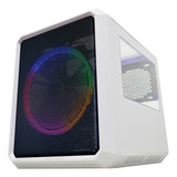 Gabinete Gamer Kmex Microcraft 4 Cg-04rc Cubo Fan 200mm Cor Branco