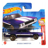 Carrinho Hot Wheels 69 Dodge Charger 500 Then Now Hkj46 