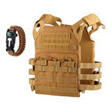 Chaleco Tactico Rbn Tactical Molle Airsoft Tan Pulsera