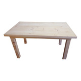 Mesa Comedor Madera Pino 100x80 Patas 3x3 Desarmable