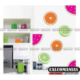 Vinil Decorativo 50 Frutas Cocina Restaurantes Mod1 10x10cm