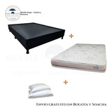 Base Cama + Colchón Sencillo 100x190 + Almohadas + Envió Btá