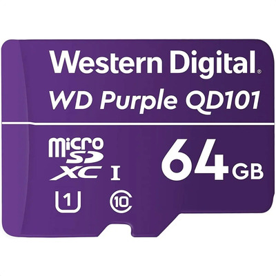 Memoria Western Digital Micro Sdxc 64gb Wd Purple Sd Qd101 | Meses sin interés