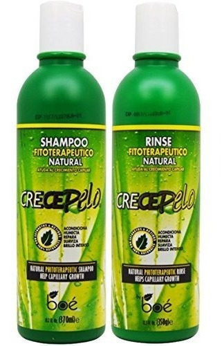 Boe Crece Pelo Shampoo Rinse 12 Oz  Combo Set !!