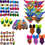 Laços Pet Festa Junina Aplique Adesivo Gravata Bandana 300pc