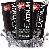 Lubricante Wet Platinum Premium  Silicon De Bolsillo 3pack