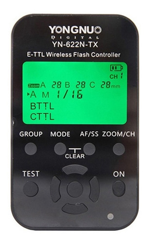 Controlador De Flash Radio Yongnuo Yn622 Tx Ettl Nikon