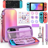 Kit De Accesorios Con Estuches Para Nintendo Switch Funda