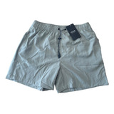 Malla Fiume Hombre Traje De Baño Short Liso Bolsillos