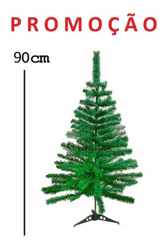 Árvore Pinheiro Natal 90cm Pequena Verde Nevada Ou Branco