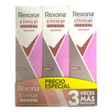 Antitranspirante Pack Rexona Clinical Pack De 3 u