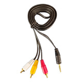 Cable Auxiliar (plug/jack/estereo/video) 3.5m A 3 Rca - 1.5m