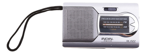 Bc-r22 Mini Bocina Portátil De Radio Am / Fm Con Tamaño