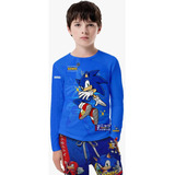 Traje De Baño  Sonic Para Niño Buzo + Pantaloneta