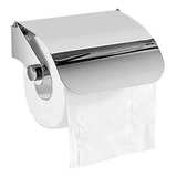 Porta Rollo Papel Higienico Con Tapa Acero Inoxidable Baño