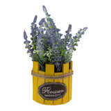 Plantas Artificiales Decorativas Macetero Ceram Lavanda 24c