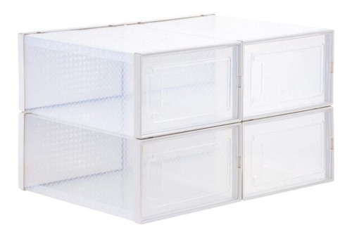 Set De 4 Cajas Organizadoras Multiusos (22x12x26) Plasticas