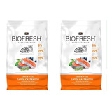 Combo 2x Ração Biofresh Para Gatos Castrados Salmão 7,5kg