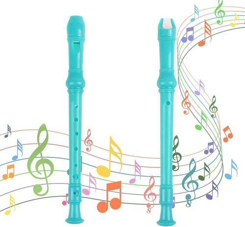 Instrumento Flauta Dulce Recorder Colores Pastel 