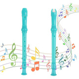 Instrumento Flauta Dulce Recorder Colores Pastel 