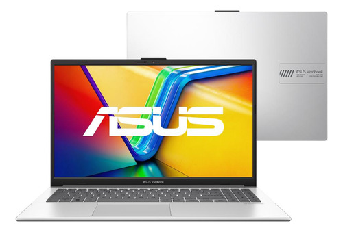 Notebook Asus Vivobook Go 15 E1504ga Intel Core I3 N305 8gb Ram 256gb Ssd Windows 11 Home Tela 15,6  Fhd Silver - Nj434w