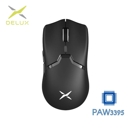 Mouse Gamer Delux M800 Pro Black C/bateria Extra (usado)