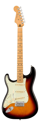 Fender Player Plus Stratocaster, Left-hand, Sunburst, Zurda Color Naranja Oscuro Material Del Diapasón Maple Orientación De La Mano Zurdo