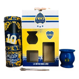 Set Matero Boca Juniors Yerbera Azucarera Bombilla Regalo 