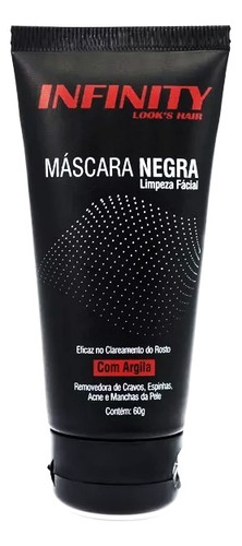 Máscara Com Argila Negra Limpeza Facial Iinity 60g Tipo De Pele Os Tipos De Pele