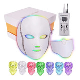 Mascara Led Facial + Cuello Limpieza Electrica Rejuvenecer