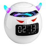 Reloj Despertador Diablo Parlante Bluetooth Radio Fm Tarjeta