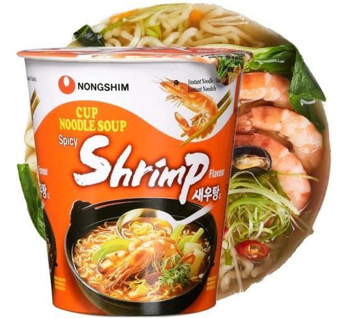 Macarrão Instantâneo Nongshim Lamen Camarão Apimentado 67g