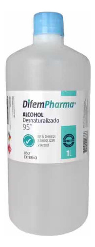 Alcohol Desnaturalizado 95% 1lt Difem Pharma