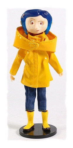Figura De Pelicula Coraline Jones. In Yellow Raincoat Burton