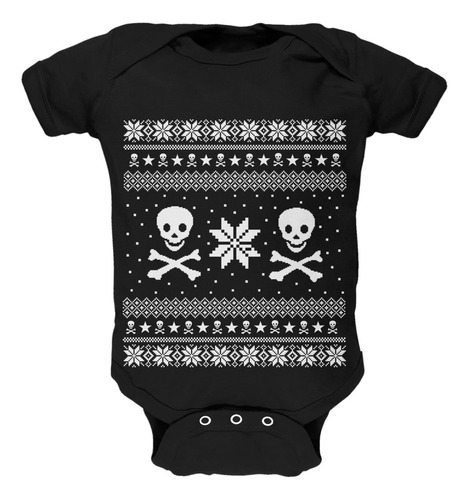 Old Glory Skull & Crossbones Ugly Christmas Sweater Body De