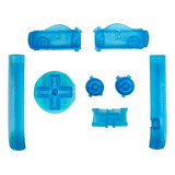 Set Botones Color Azul Transparentes Para Game Boy Advance