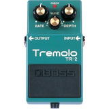 Pedal Tremolo Para Guitarra Boss Tremolo Tr-2, Cor Verde