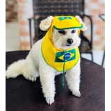 Bandanas E Boné Copa Brasil Para Cães E Gatos