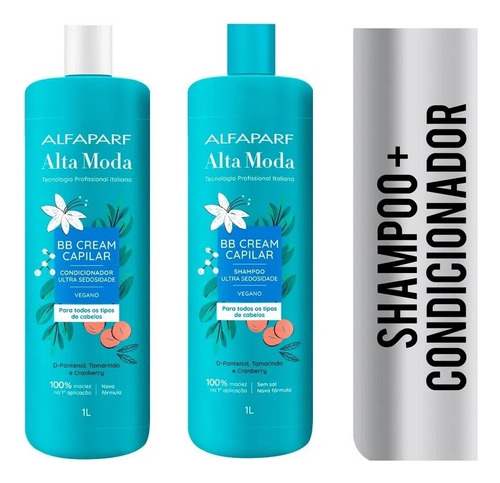 Shampoo E Condicionador Alfaparf Bb Cream Capilar 1 Litro