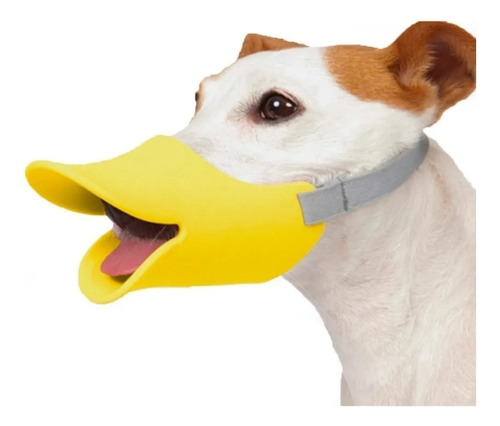 Focinheira Bico De Pato Silicone Confortável Cachorro Cães