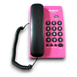 Teléfono Fijo De Escritorio Para El Hogar / Oficina Color Rosa Chicle