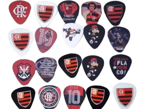 20 Palhetas Personalizadas Do Flamengo