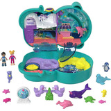 Polly Pocket Set Acuario De Nutria 12 Accesorios 