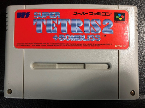 Juego Nintendo Super Famicom Super Tetris 2 + Bombliss