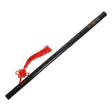 Flauta China Tradicional De Bambú Negro Con Borlas