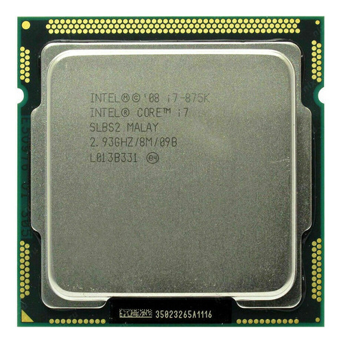 Procesador Intel Core I7 875k 4 Núcleos/8 Hilos/3,60/lga1156