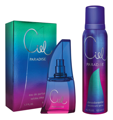Combo Mujer Perfume Ciel Paradise Edp 50 Ml Desodorante 